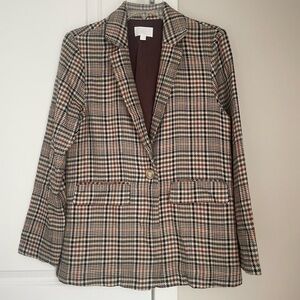 Every Plaid Oversized Womens Blazer Size‎ XS